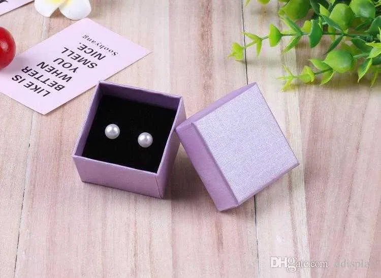 [DDisplay]5*5*3cm Lennie Pattern Jewelry Packing Box Birthday Gift Ring Case Earring Studs Jewelry Storage Box Pendant Jewelry Box for Girl