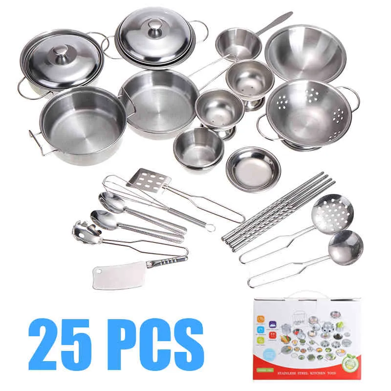 Steel kitchen set sales for baby girl