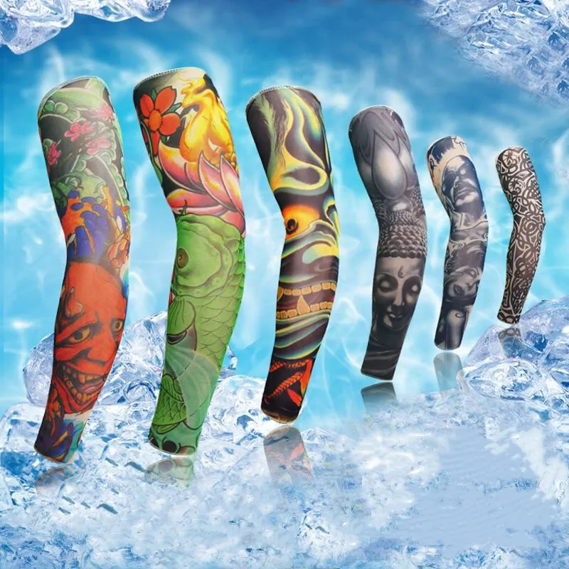  12 PCS Sports Arm Sleeves For Braces Splints & Slings , Tattoo  Sleeve Seamless Hand Warmer Basketball & Activities , Outdoor Sunscreen  Riding Cycling Elbow Braces For Boys , Men 