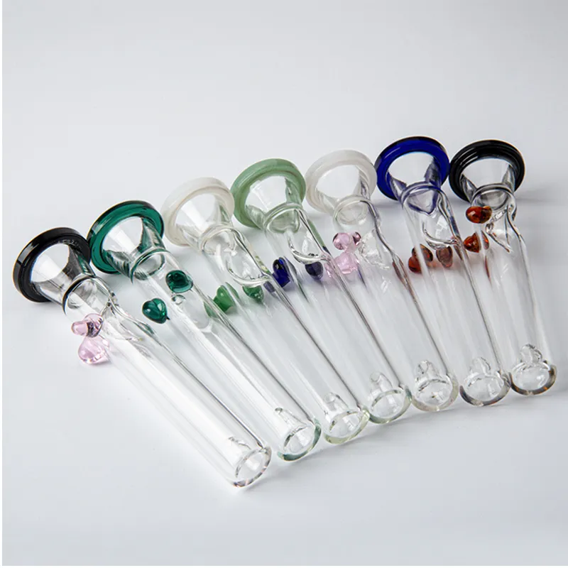 Mehrere Glaspfeifen Rauchzubehör Ölbrennerpfeife Farbige Brennrohre Mini-Tabakwerkzeug für Bong SW90
