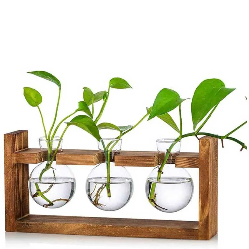 Vasi Fashion Vaso idroponico Borosilicato Trasparente Bulbo in vetro Giardino Piantagione di acqua Stazioni di propagazione Decorazioni per la casa Regalo