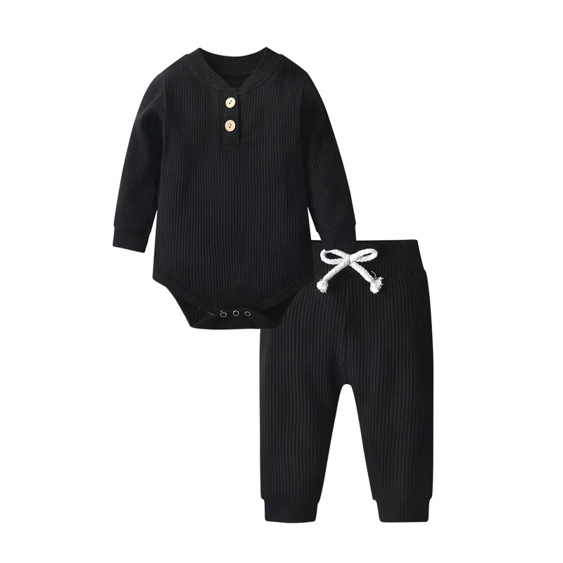 Kit Nascita Neonato 5 Pezzi – Bavaglino Impermeabile, 2 Magliette Manica Lunga, 2 Pantaloni, Cappello, Regalo Per Bebè