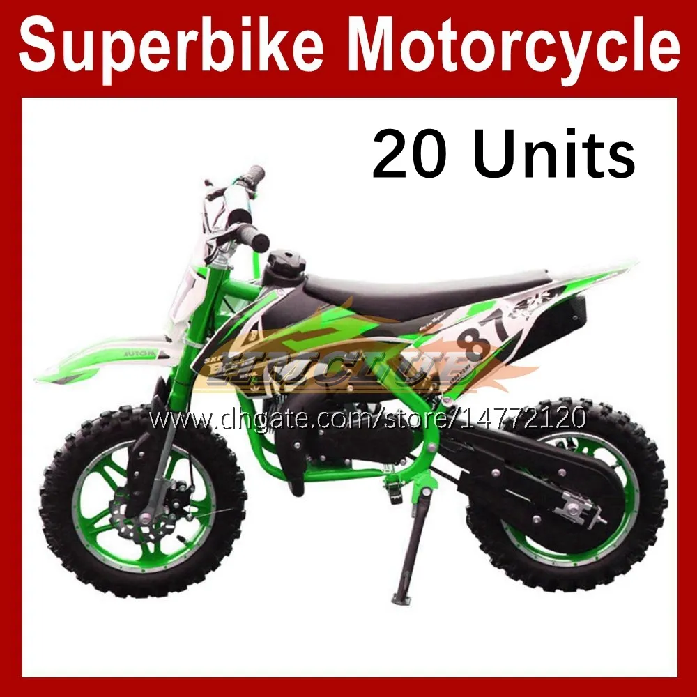 20 Units / Lot 49 50CC ATV off-road vehicle Mini motorcycle Apollo mountain bikes 2 stroke Dirt Pit Moto Bikes Sports Gasoline Kart Children Race Motobike Boy Girl gifts