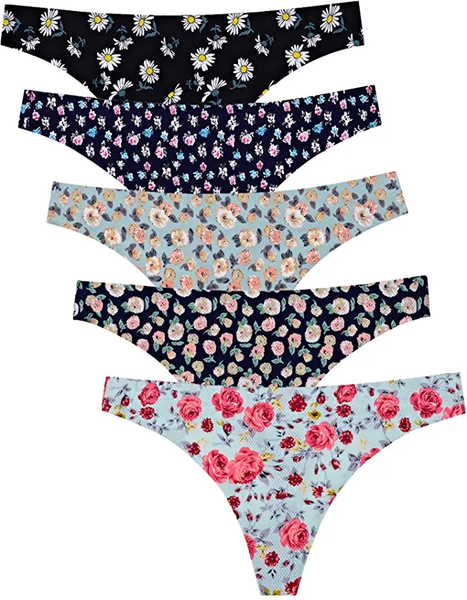 Undergarments Women Thong Underwear Panties Sexy Low Waist Briefs Seamless  Thongs Floral Print Lady Underpants Lingerie From Tieshome, $2.82