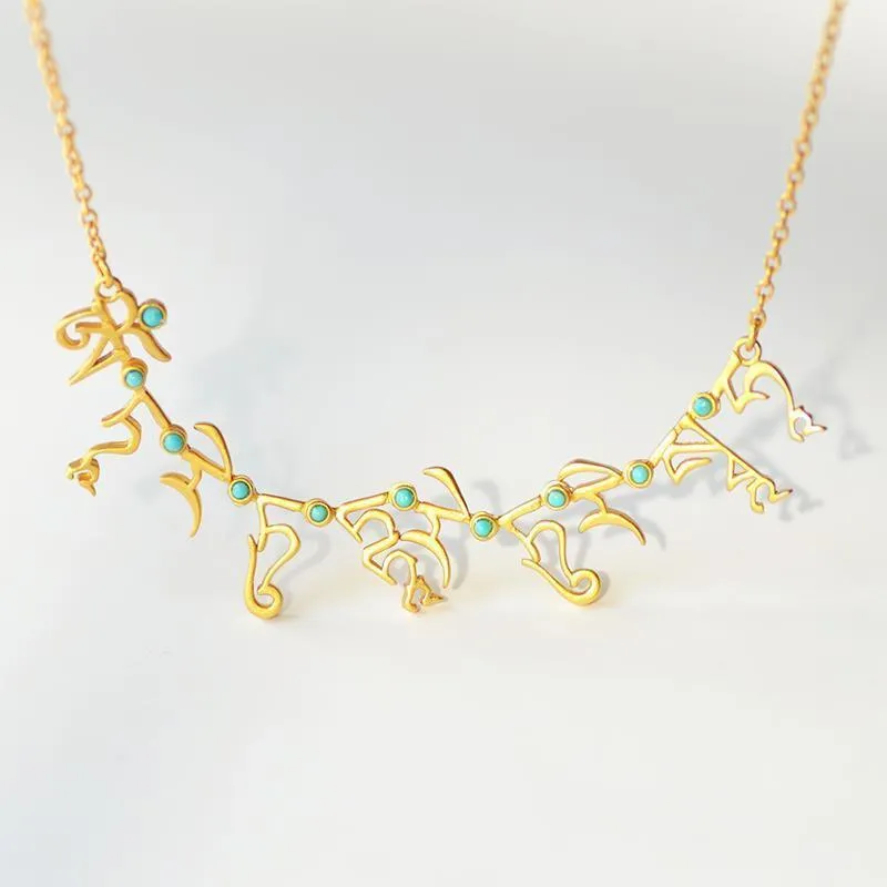 Green Tara Mantra Necklace Set Turquoise Pendant, Ancient Method Frosted  Chain, Seed Bead Jewelry, Buddhist Protection Amulet, Spiritual Gift