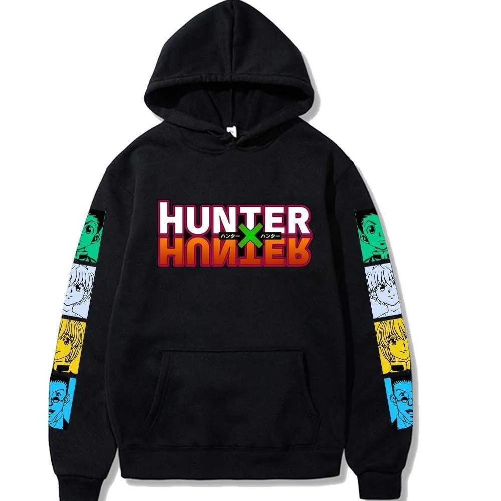 Hunter X Hunter Print Lange Mouw Harajuku Hoodies Streetwear Tops Sweatshirt Hoodie Sudaderas Dames Heren Y0803 Y0804