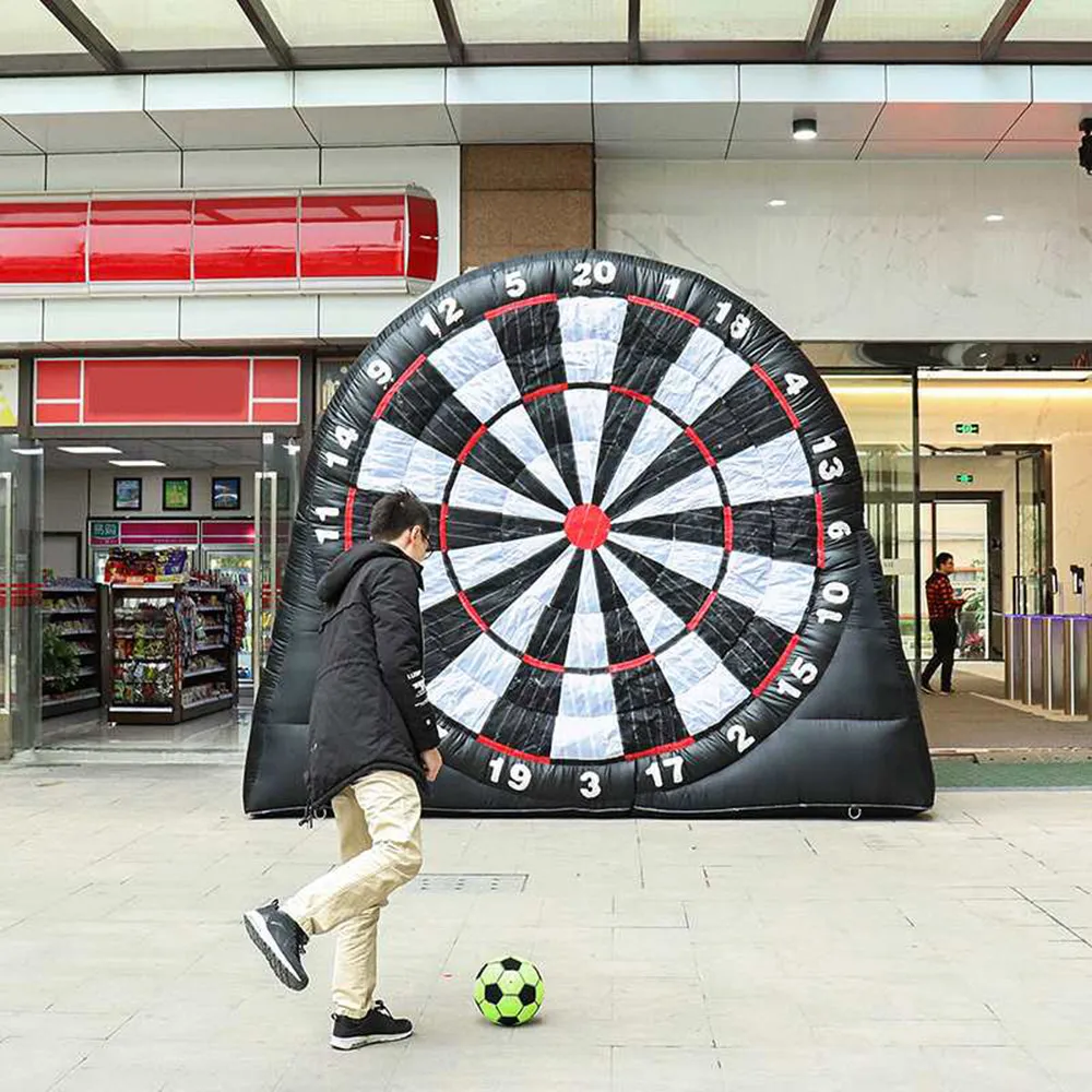 Gratis Ship Rolig Uppblåsbara Giant Dart Board Fotboll Golf Fotboll Skytte Fotbollspark Dart Boards Outdoor Dartboard Target Game