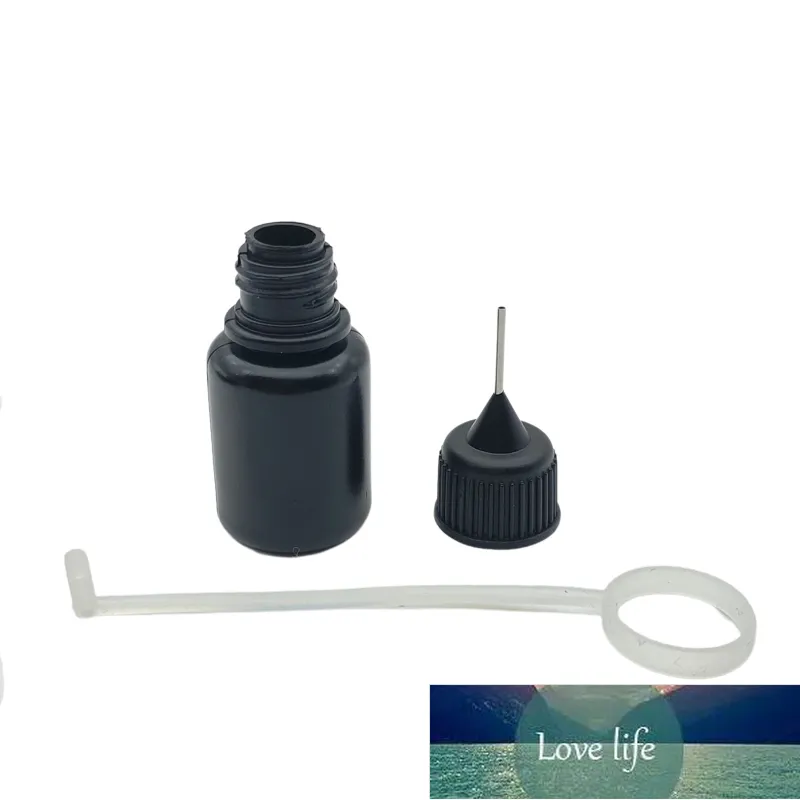 20 pcs 5ml Vazio PE Preto Garrafa-gotas para e líquido frasco de plástico com tampa de agulha de metal