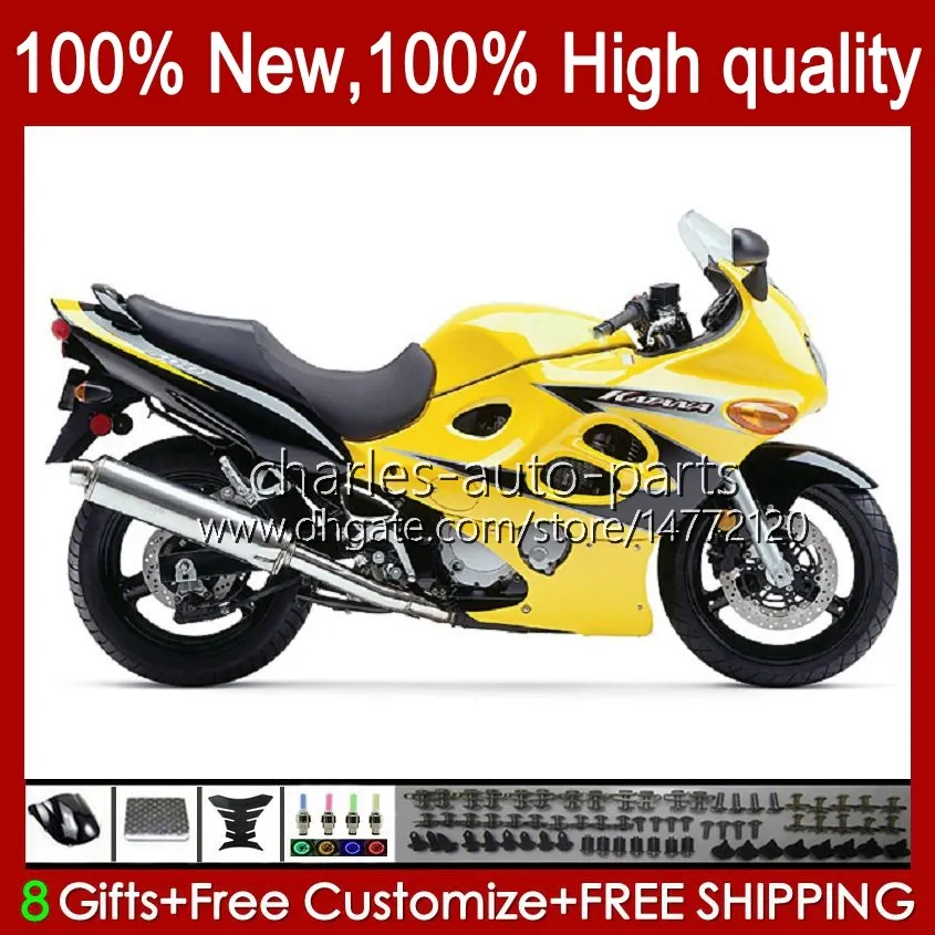 Suzuki Katana GSXF 600 750 Hisse Senedi Sarı CC 600CC GSXF600 GSXF-750 29NO.100 GSX750F GSX600F 750CC 1998 1999 2000 2001 2002 GSXF750 GSXF-600 98 99 00 01 02 Gövde