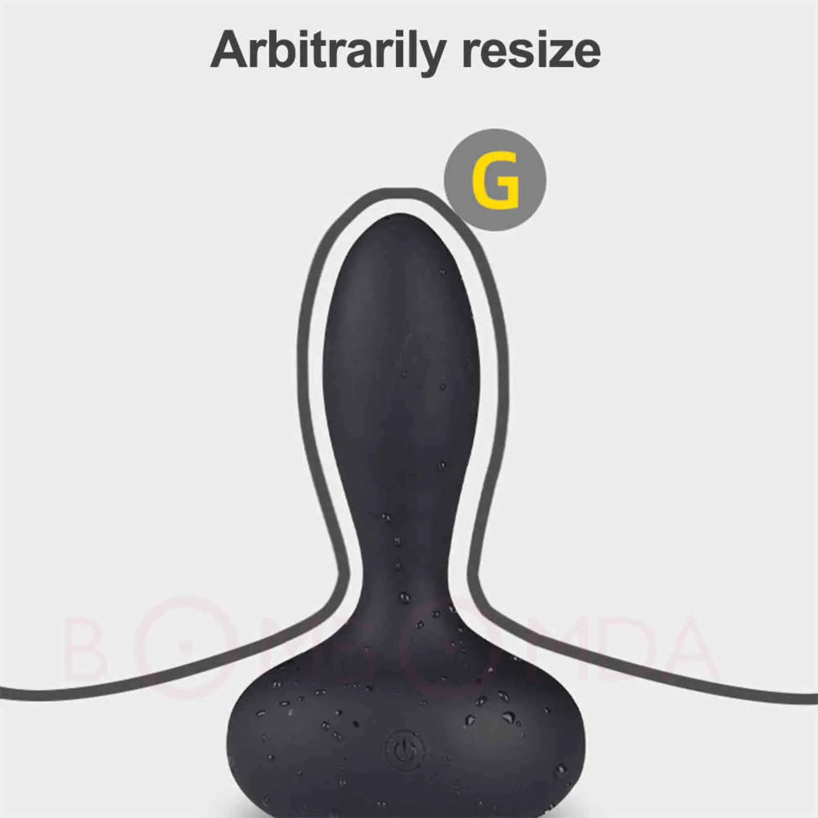 Anal Plug Inflatable Man Prostate Vibrator Massager Remote Male Vibrator Sex Anal Vibrators Sex Toys Huge Creampie Dildo for Men (9)