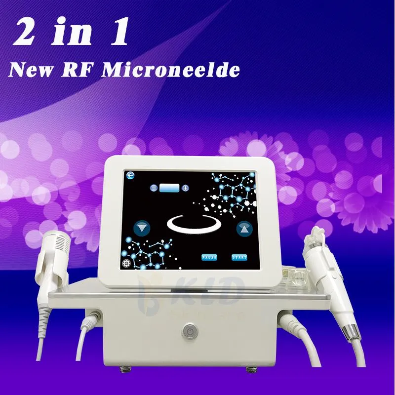 2 w 1 RF Ułamkowy mikro-wymagający maszyna z zamrożonym zimnym młotem rozciągającym narzędzie do usuwania blizny
