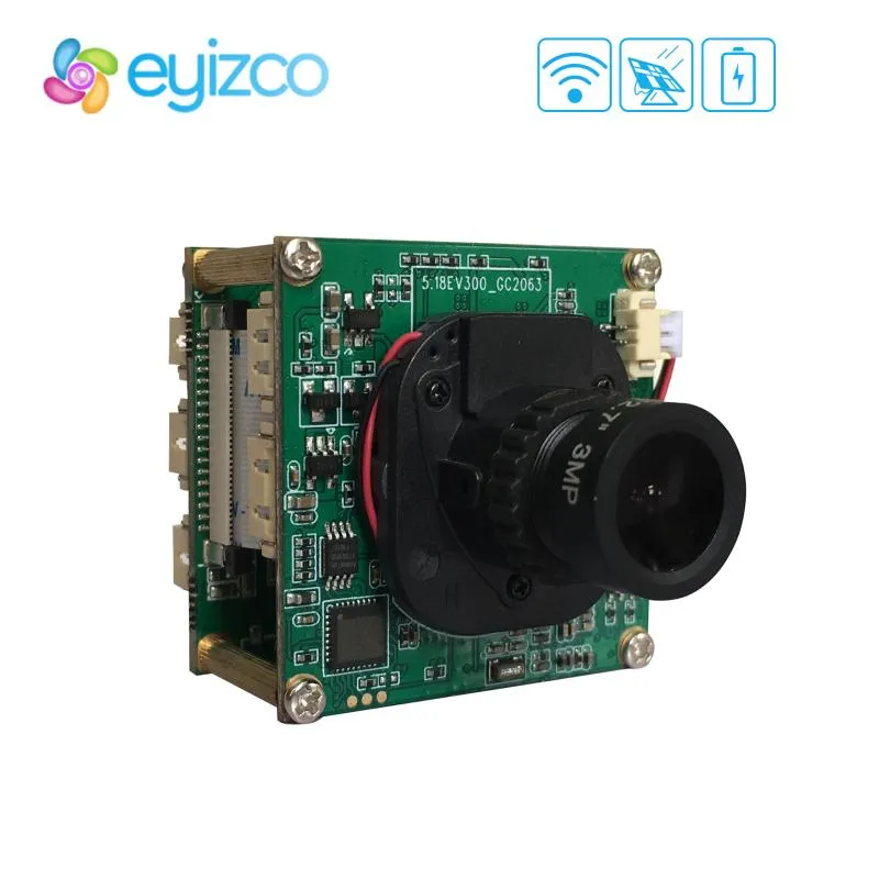 Cameras 3MP Ubox C10 Q5 4G Solar PTZ Camera Module WIFI With Cable USB 5V Powerd Battery PIR Infrared Light Board DIY