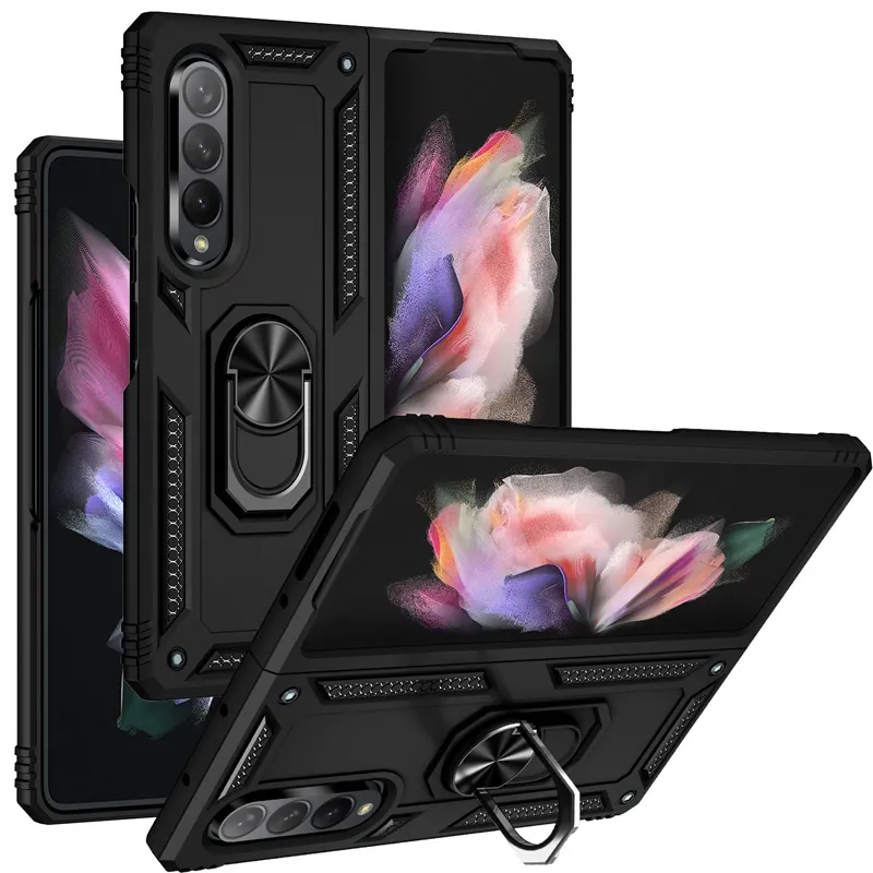 Stoßfeste Stand-Telefonhülle für Samsung Galaxy Z Fold 3 5G Fold 4 Fold 5 Anti-Staub-Schutzhülle