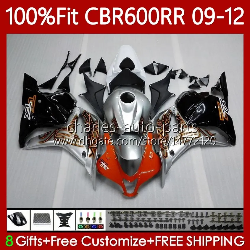 OEM Bodys för Honda CBR 600 CBR600 F5 RR CC 09-12 Bodywork 69No.21 CBR 600RR CBR600RR 09 10 11 12 CBR600F5 2009 2010 2011 2012 600CC Insprutning Mote Fairing Graffiti New