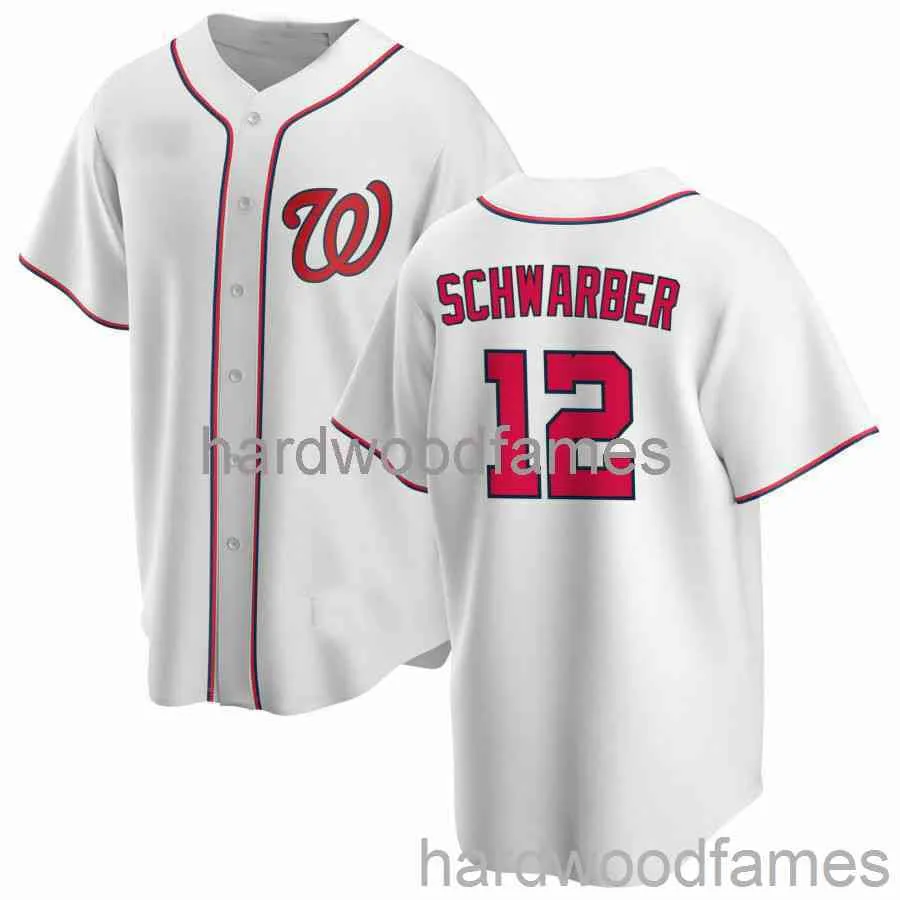 Anpassad Kyle Schwarber # 12 Jersey Stitched Men Women Youth Kid Baseball Jersey XS-6XL