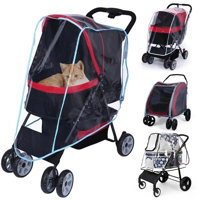 Łóżka dla kotów Meble Pet Cart Dog Carrier Pokrowiec na wózek Puppy Rain For Accessories1
