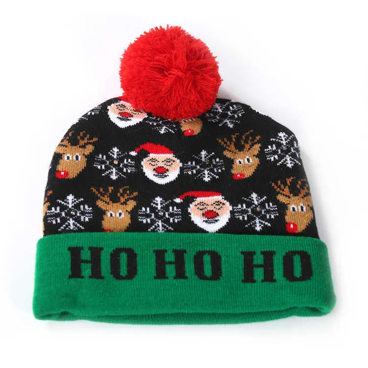 LED Knitted Mhf Beanies 2022 For Halloween, Christmas, And Festivals