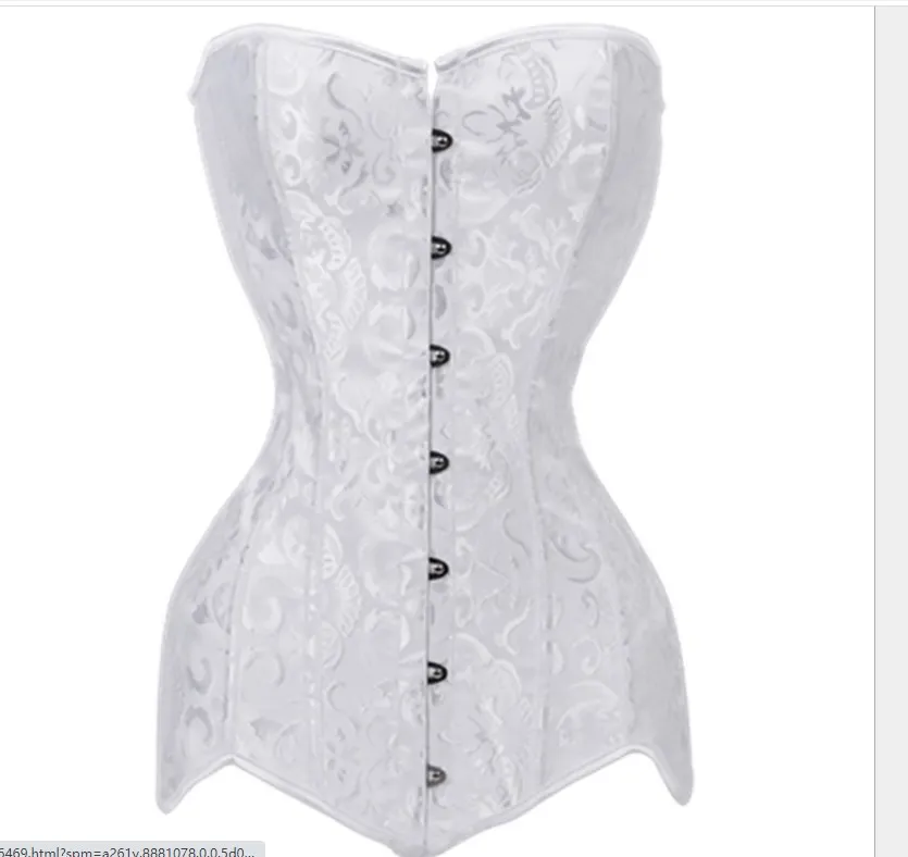 Plus Size Corset Double 26 Aço desossa esfera espartilho Overbust Long Torso Bustiers Cintadeira Treinador Espartilhos Shapewear Cincher Corselet1