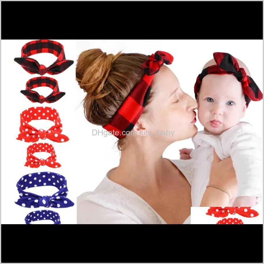Zf Stirnbänder Eltern-Kind-Stirnbänder Familie Kopfwickel Ornamente Set Mode für Baby Mädchen Junge und Mutter Eltern Kinder Kaninchen Ilwnw Accessori Ksdie