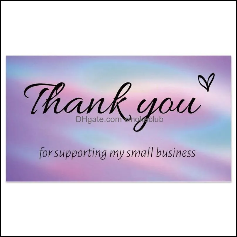 Greeting Cards 50pcs Thank You For Supporting My Small Business 500pcs 1.5``Sticker Labels Owners