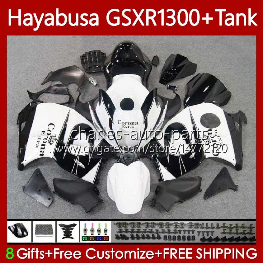 Carroçaria para Suzuki Hayabusa GSXR 1300 CC GSX-R1300 GSXR-1300 96-07 74No.42 Preto Branco 1300cc GSXR1300 96 97 98 99 00 01 GSX R1300 2002 2003 2004 2006 2007