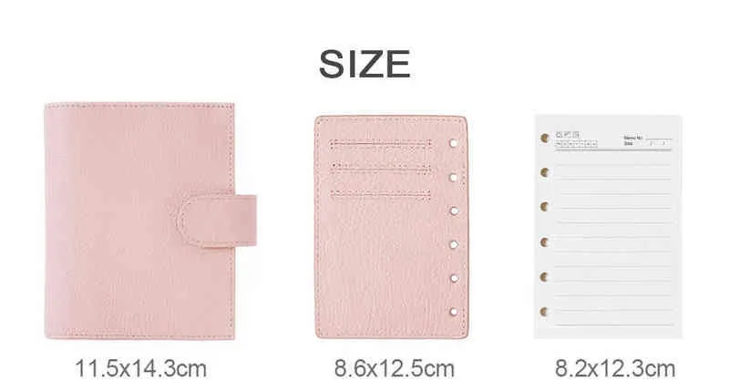 Moterm A6 Versa 3.0 Rings Planner with 30 MM Rings Pebbled Style Organizer  Genuine Leather Agenda