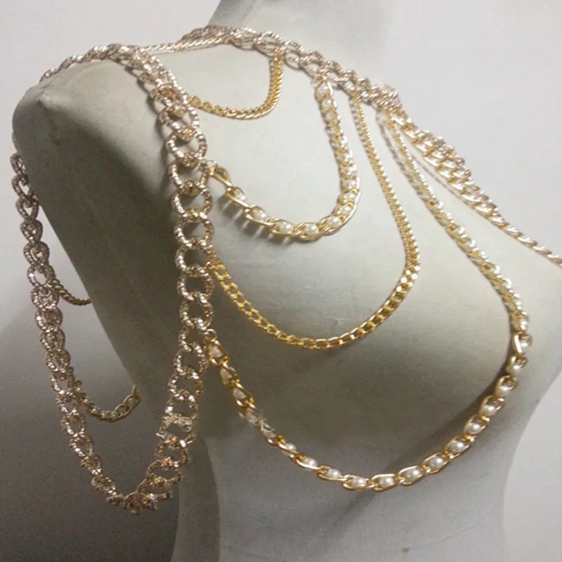Body Chain Fashion Multi layers Shoulder Jewellery Necklaces