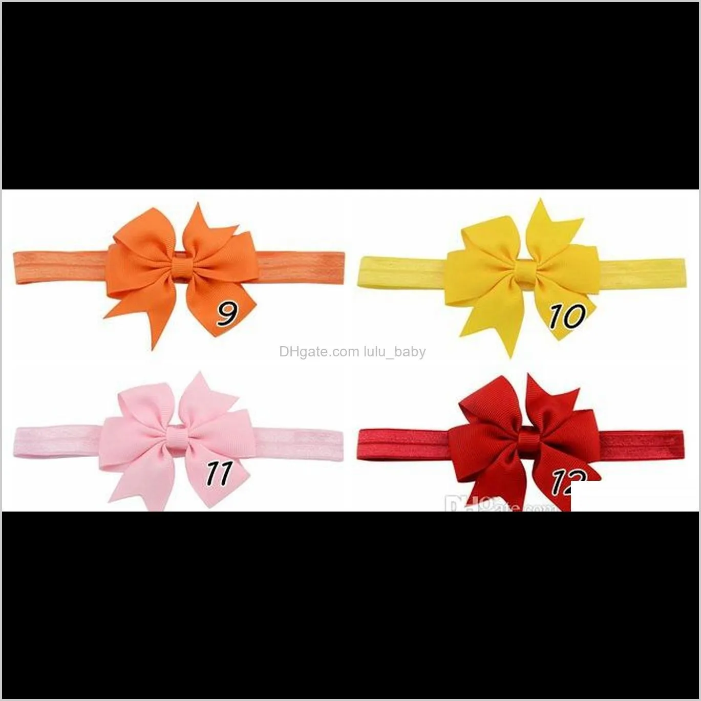 2018 promotion limited mix color under $2 20 colors high quality grosgrain ribbon headband baby boutique head wrap bows hair accessories