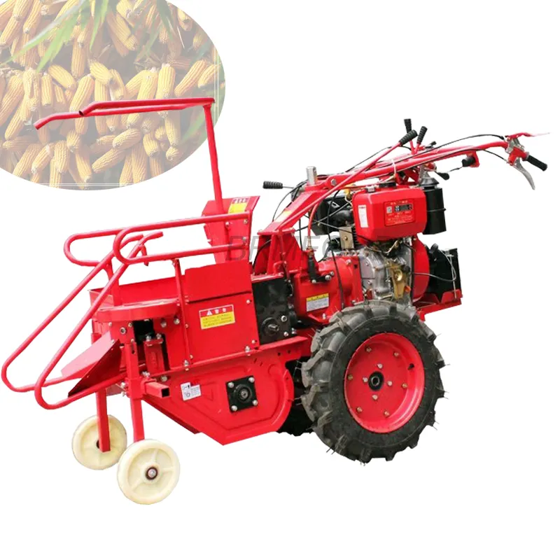 Agricultura pequena 6,3KW milho colheita máquina colheita colheitadeira mini gasolina motor para venda15 cavalos de potência