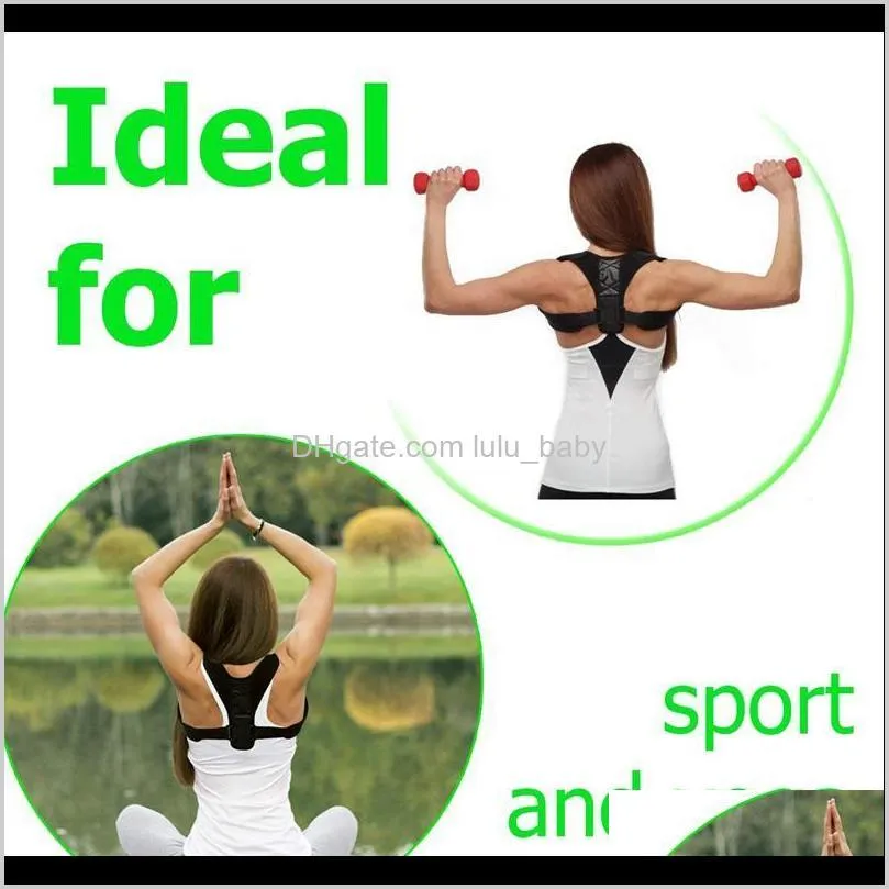 brace support belt adjustable back posture corrector clavicle spine back shoulder lumbar posture correction