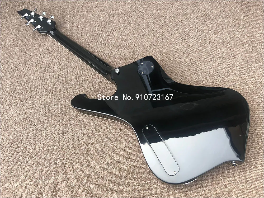 Purple Fractured Mirror Electric Guitar with Abalone Binding, Mahogany  Body, Chrome Hardware