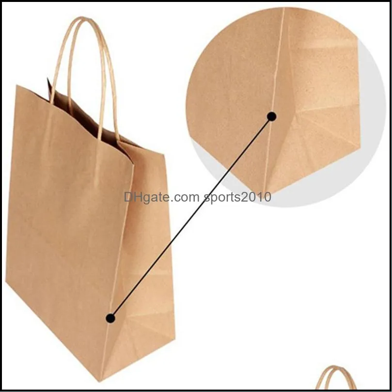 25 Brown Shopping Bags, Party Bags, Gift Small Gift Business Leather Retail Bags