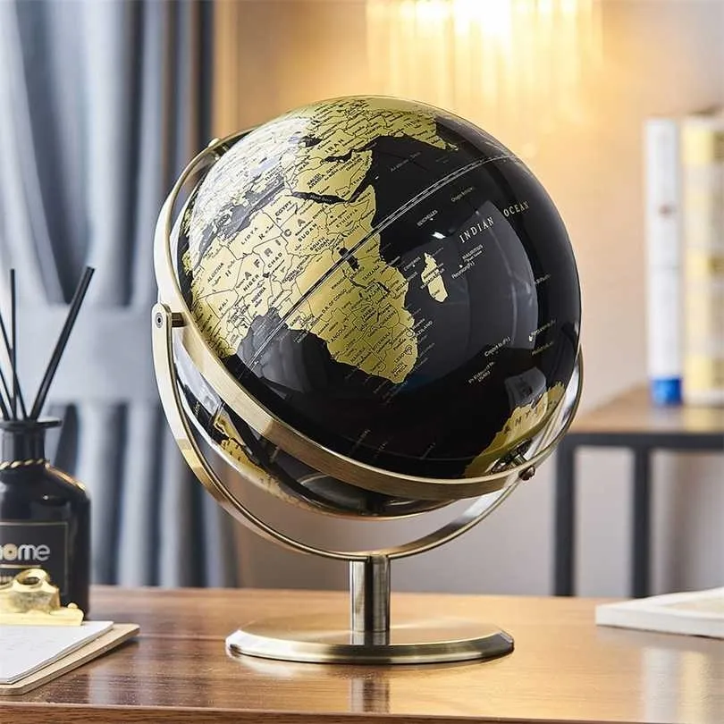 世界地球の装飾地図ホーム置物オフィスデスクリビングルームアクセサリーギフトノルディック211101