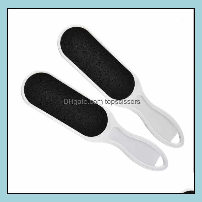 RASPS TOOLS Salon Health BeautyWholesale-2X Nail Files Polish Cuticle Art Manicure Hand Shank Buffer Tool Foot Rasp Flies1 Drop Delivery 2