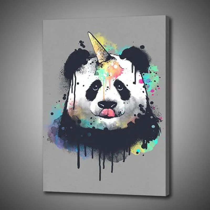 1p cute animais de parede impressão impressão em canvas arte criativa cartaz decoração de casa pintura panda