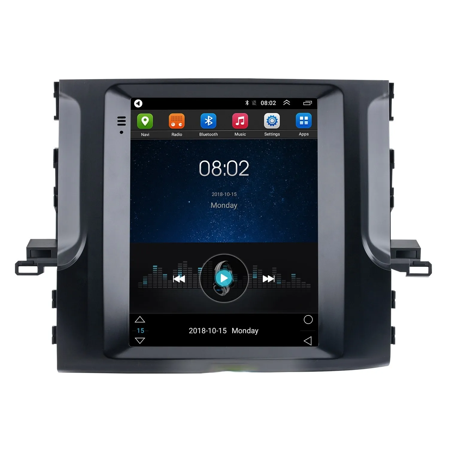 Lettore radio dvd per auto di navigazione GPS per Toyota Highlander 2015-2018 Android Multimedia schermo verticale unità principale