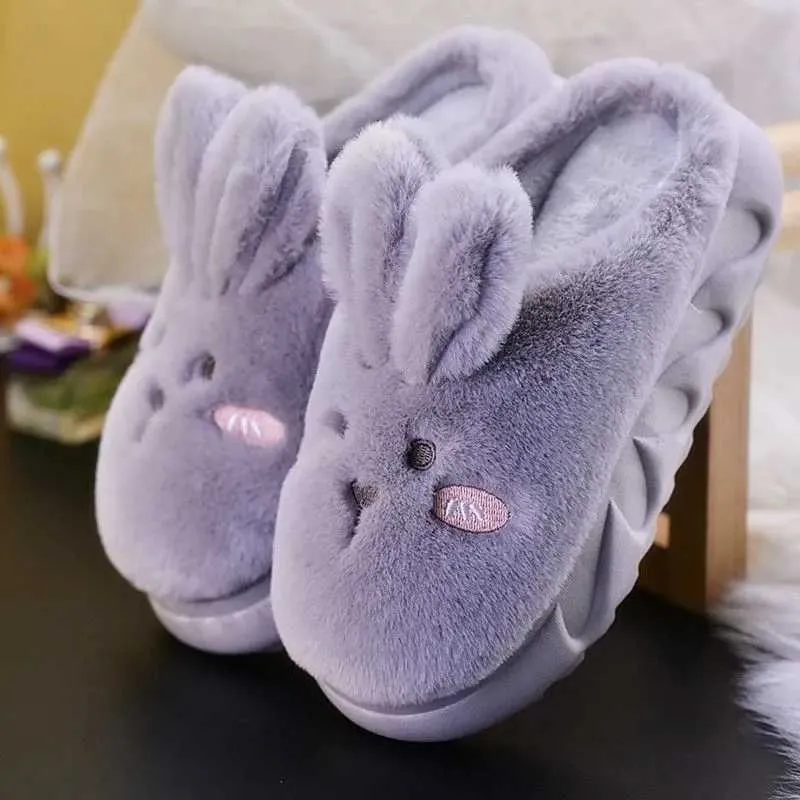 Pantofole Pantofole Coniglio Bianco Lepre Pantofole Da Donna Con