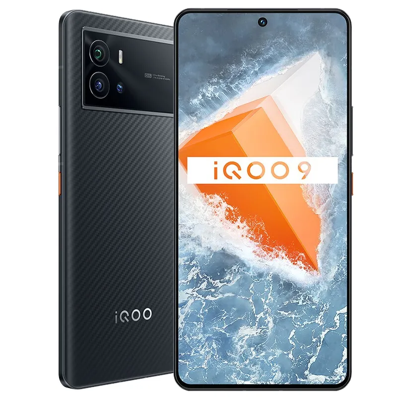 オリジナルのvivo iqoo 9 5g携帯電話8GB RAM 256GB ROM OCTAコアSnapdragon 8 Gen 1 50MP NFC Android 6.78 "2K E5 120Hz Amoled Screen FingerPrint ID Face Wake Smart Cell Phone