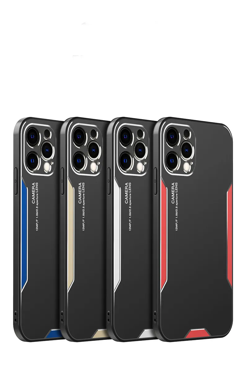 Metal Blade TPU Casos de pára -choques para iPhone 13 Pro Max 12 mini 11 xr 8 Plus