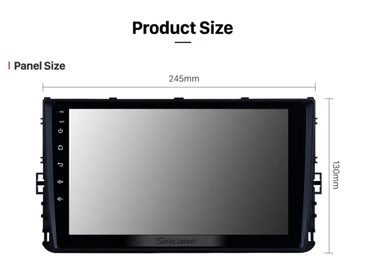 9 inch Android 8.1 HD TouchScreen GPS Navigation System for 2018 VW  Universal with Bluetooth USB WIFI support SWC