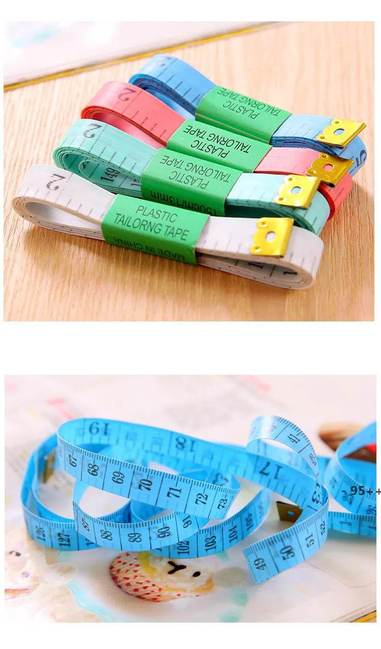 60 inch 150cm Double-Scale Double Sides Soft Tape Measure Body Measuring Tailor Ruler sewing Tool Flat RRF11182