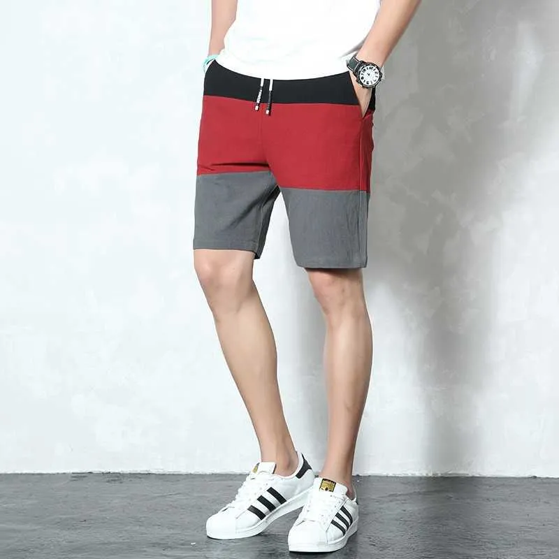 men's summer shorts Korean fashion cotton casual thin beach pants sports linen large 210714