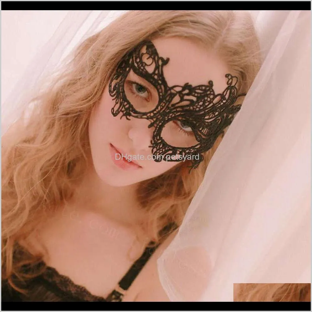 masquerade sexy lace mask black cutout mask sexy queen mask prom party halloween dance masks accessories