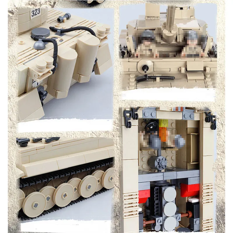 Kit de construction de char militaire version E 995 blocs de