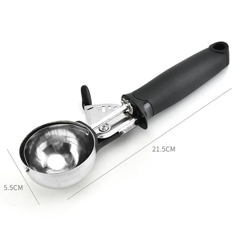 High Quality Stainless Steel Ice Cream Tools Scoop Fruit Digging Ball Scoop Household Gadgets Kitchen Dining Bar DIY GH0032