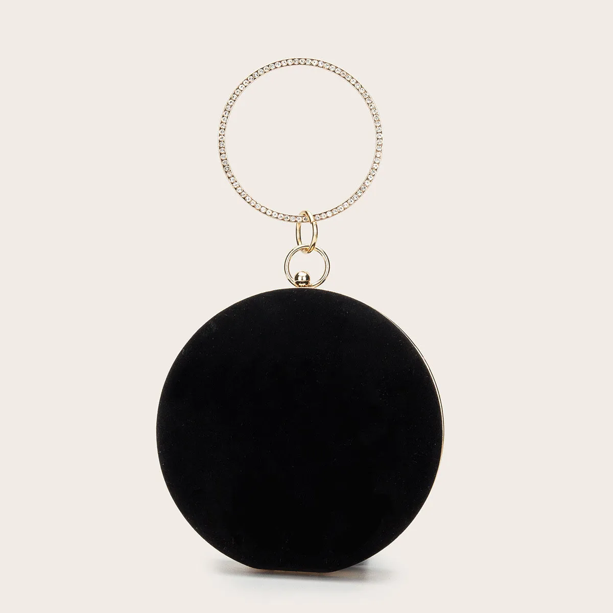 Bolso redondo negro clearance