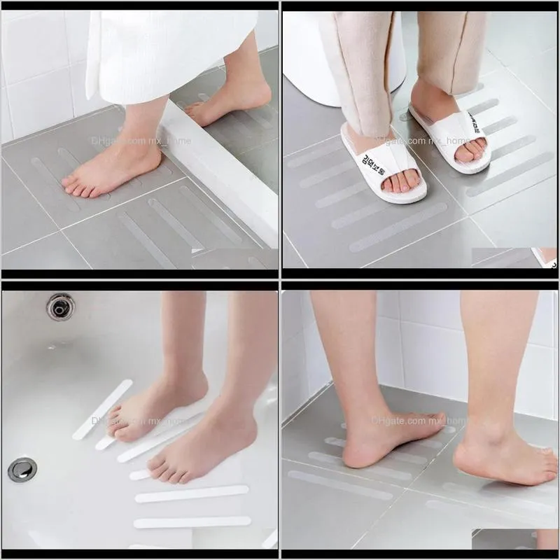 10pcs anti slip bath grip stickers non slip shower strips flooring safety tape mat pad anti bathroom mat