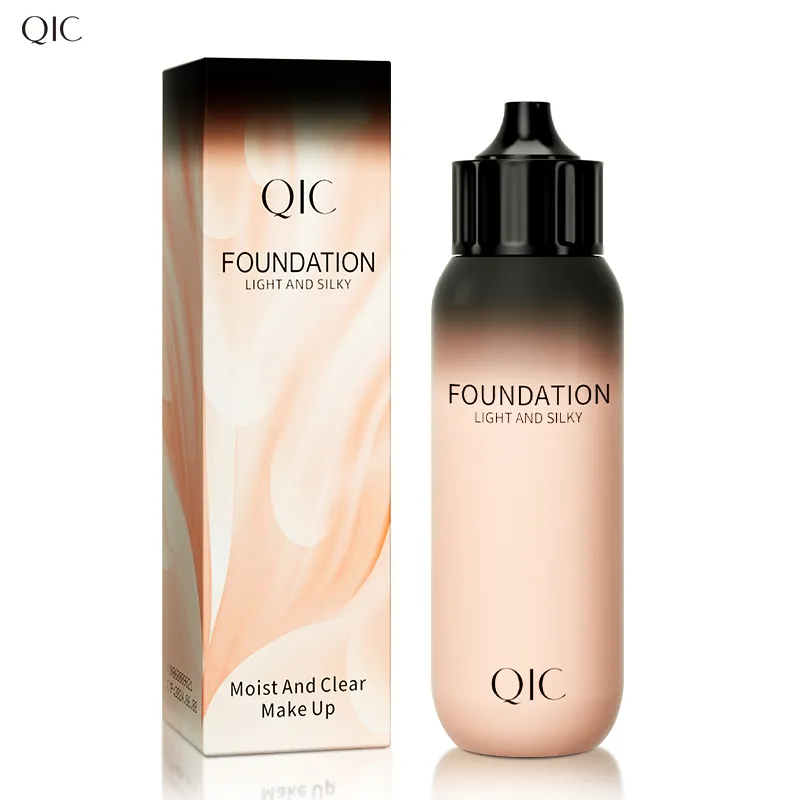 Qic baby flasche liquid foundation makeup BB Cream Moisturizer Full Coverage 12 Hours Long-lasting Waterproof Oil Control Lightweight Concealer Make Up