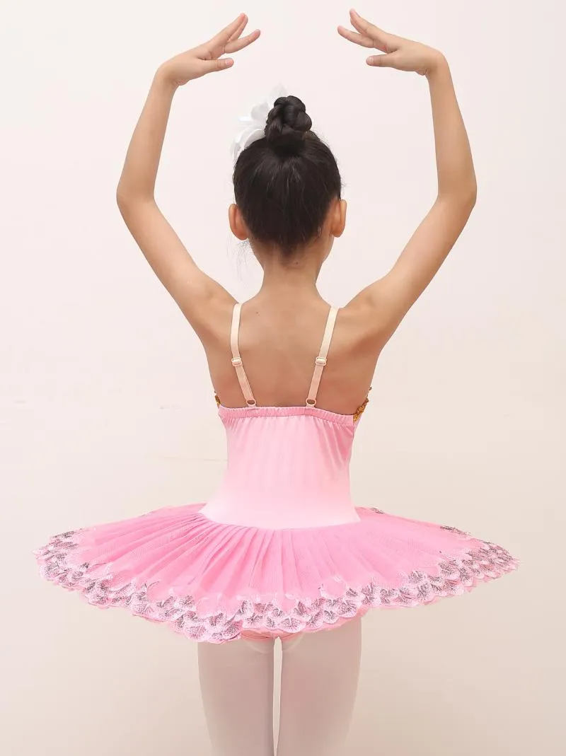 Rosa Lindo Lago De Los Cisnes Traje De Baile De Ballet Para Niñas