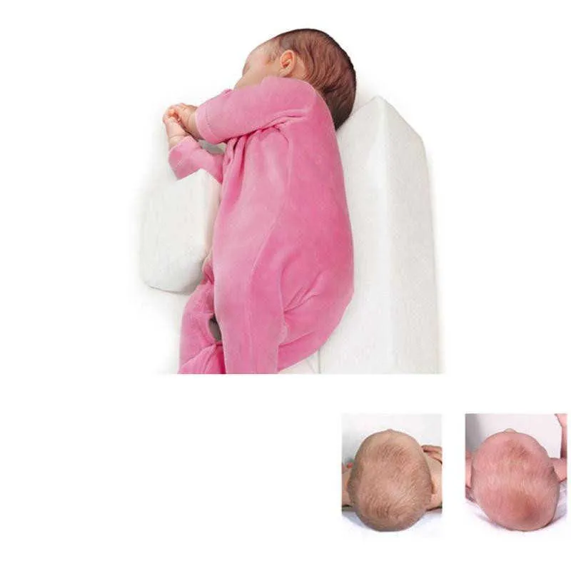 Född babyformande stylingkudde Anti-Rollover Side Sleeping Pillow Triangle Spädbarn Baby Positioneringskudde i 0-6 månader 2110253325